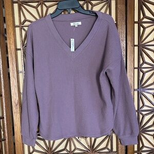 Madewell waffle knot V-Neck Sweater NWT size medium